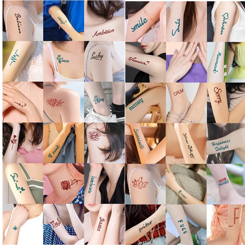 Henna Black Red Tatoo Ink Tattoo Temporary Tattoo Stencil Ink Waterproof  Hand-Painted Tattoo Cream 6 Colors