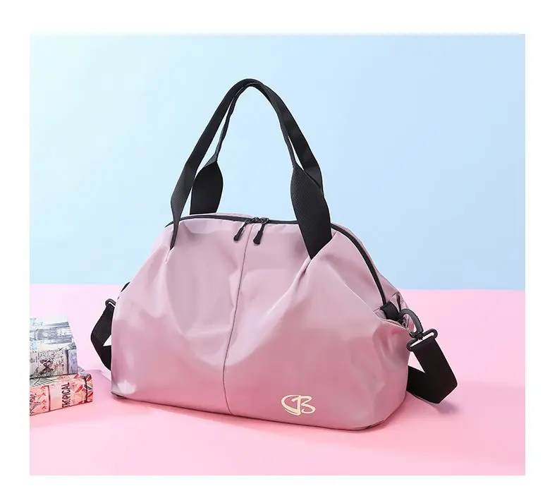 New Design Wet and Dry Separation Folding Women Sport Yoga Bag Waterproof Oxford Luggage Travel Bag