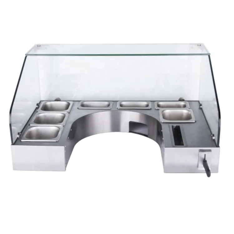 Commercial Pancake Cake Making Non-Stick Electric Crepe Maker with Serving Station