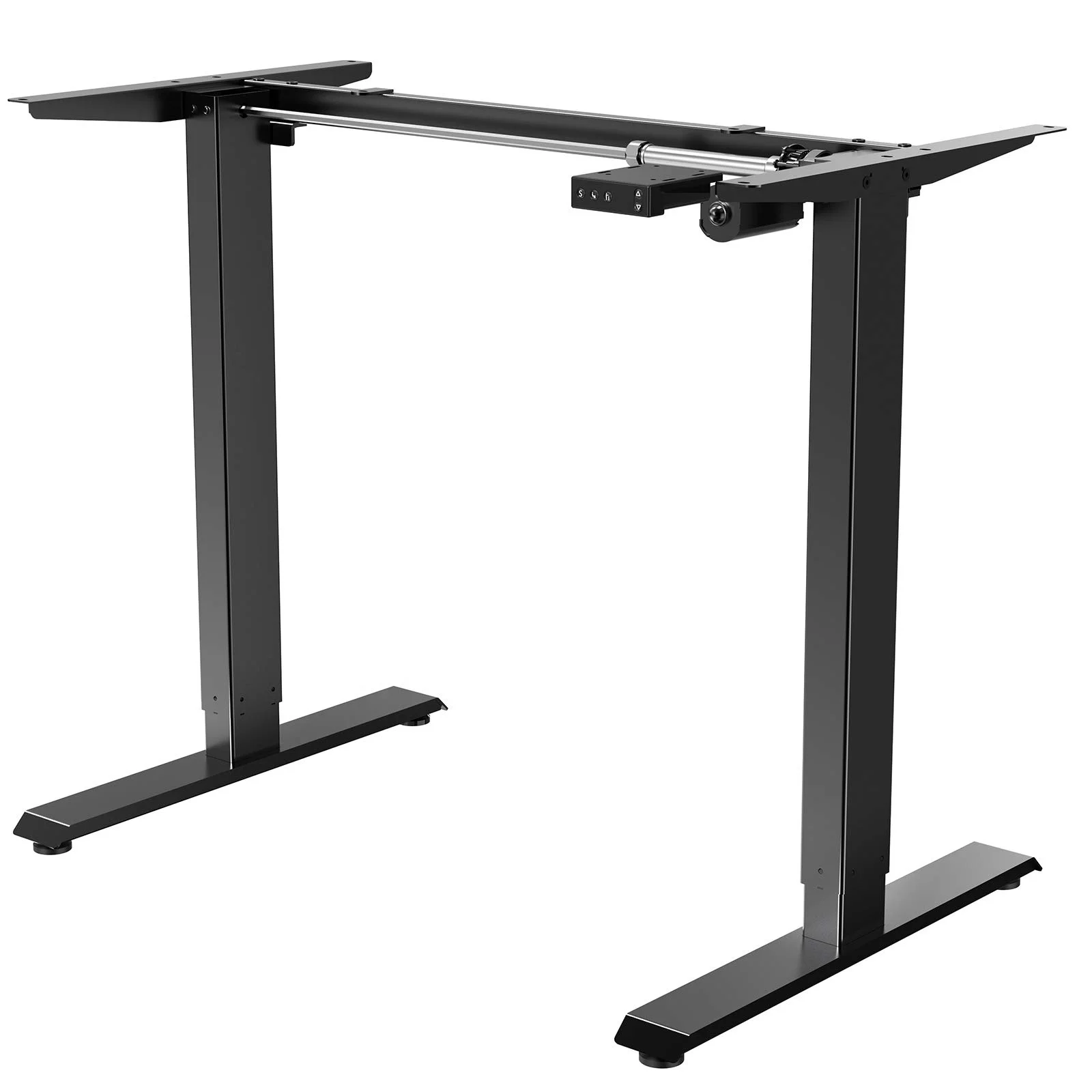 Home Office Motorized Computer Desk Frame Sit Stand Uplift Height Adjustable Column Ergonomic Electric Smart Standing Desk