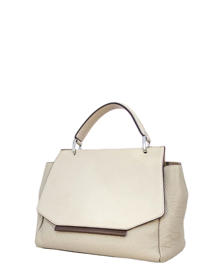 Guangzhou factory custom luxury real leather handbags genuine leather handbags for women hand bags office ladies