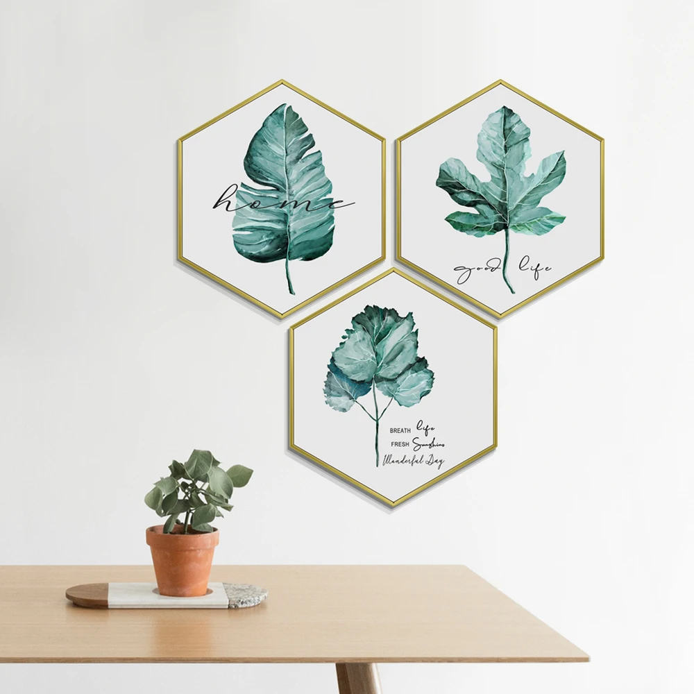 Specially Customized MDF Wooden Hexagonal Picture Photo Frame For Home Decoration