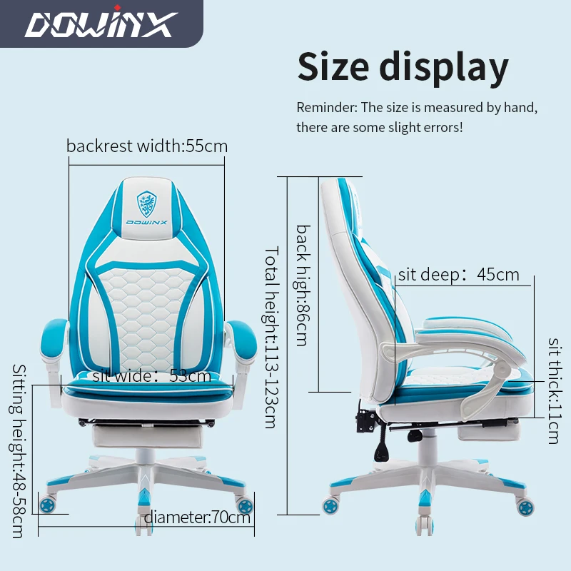 Wide Back Ergonomic Chair Youth Color Matching Gaming Chair with Footrest