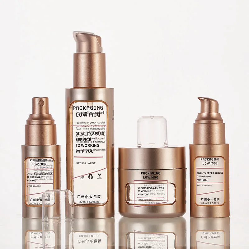 Plastic Spray Bottle Large Stock Empty Spray Bottle Shiny Rose Gold for Disinfection Spray 40ml 120ml 60 Ml Skin Care Packaging