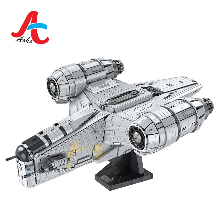 5018 pcs Mould King 21023  The Mandalorian The Razor Crest 75292 starship  Exclusive Building toys