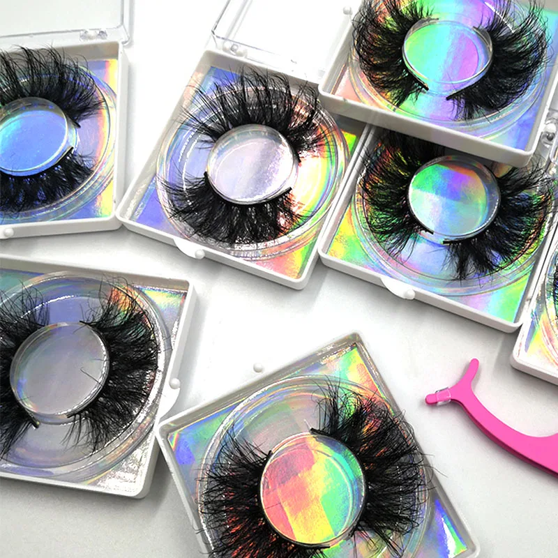 Wholesale professional custom reusable 3D 100% mink eyelashes