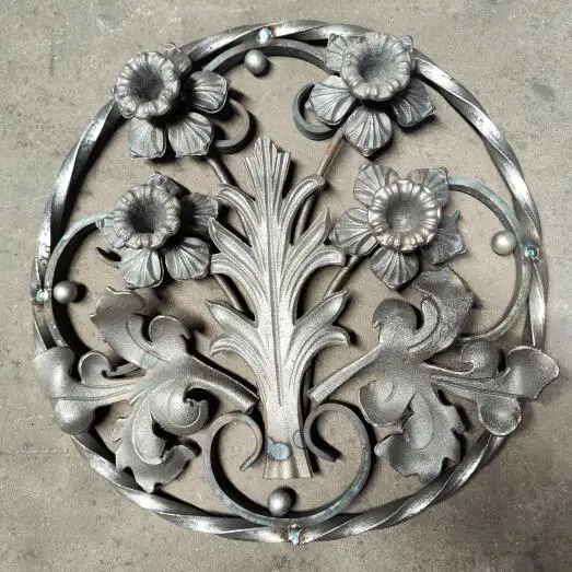 355mm 10X10mm frame wrought iron components panels elements railing panels