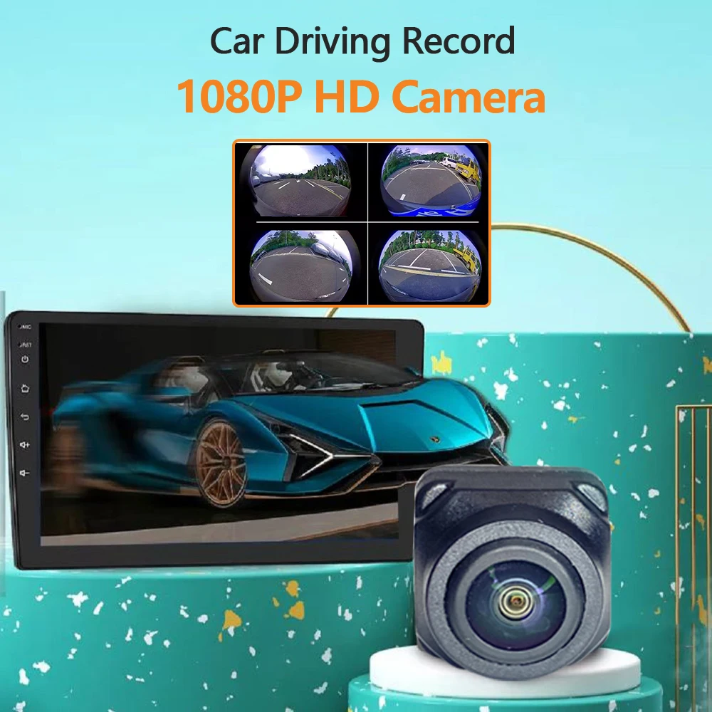 Factory Customization Car camera 360 Degree panoramic car camera 3D panoramic image HD 1080P recorder reversing camera