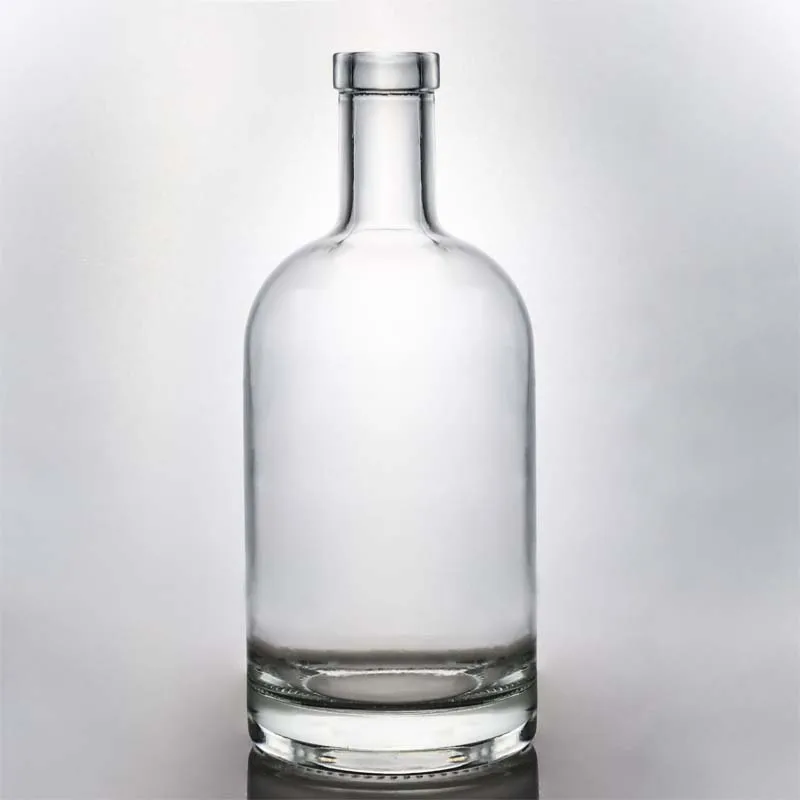 Круглые стеклянные бутылки с джином 70cl для ликера водка ром текила виски спирт 750 мл 1000 1 литровая стеклянная бутылка пробкой
