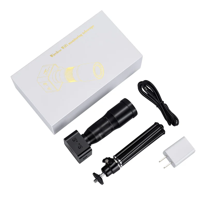 Hot Selling 4K Zoom Monocular Telescope Camera Support 3M-1KM Remote Observa Range with 1200mah Capacity Battery