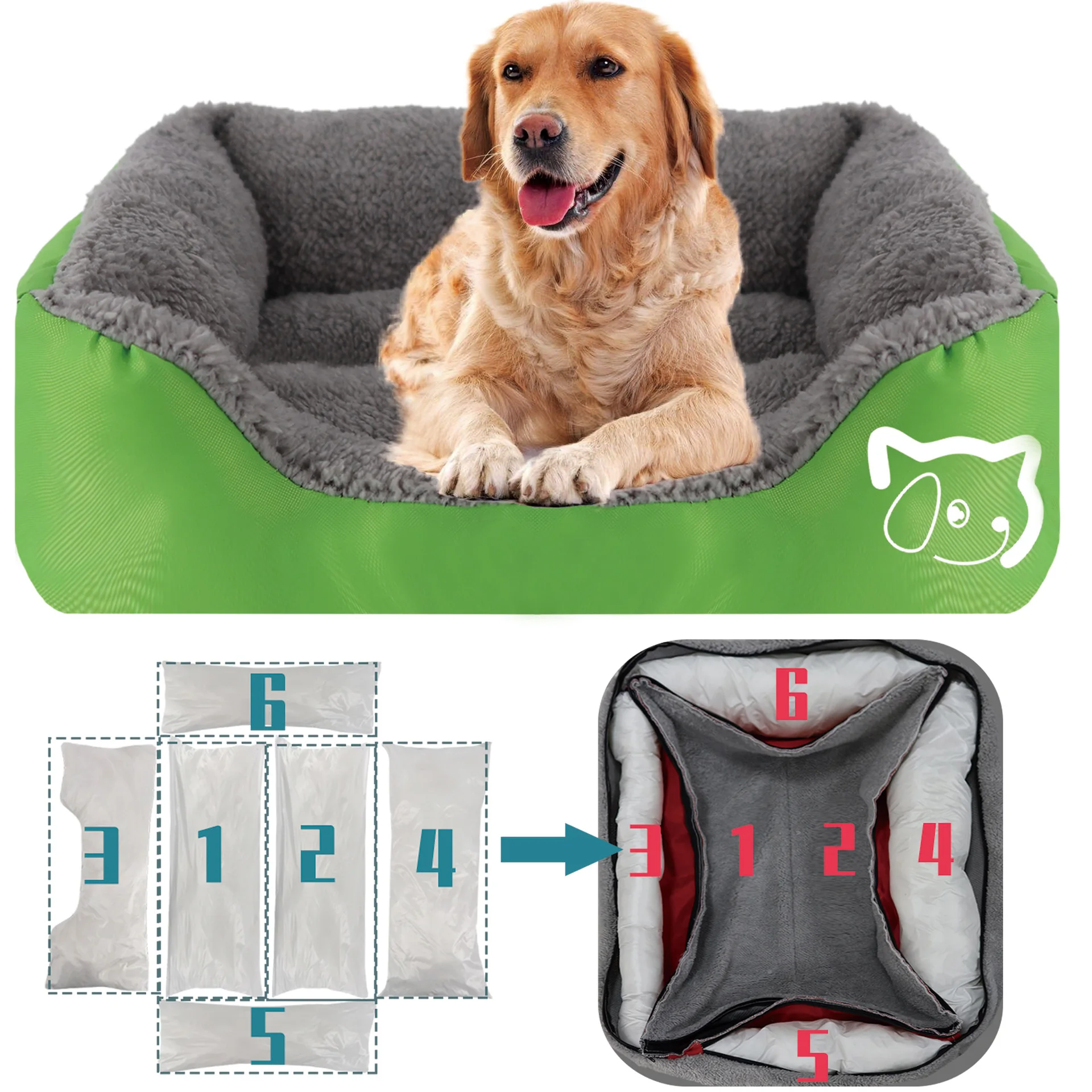 Four seasons available dog kennel candy color square pet nest breathable pet bed cool summer winter warm cat sofa