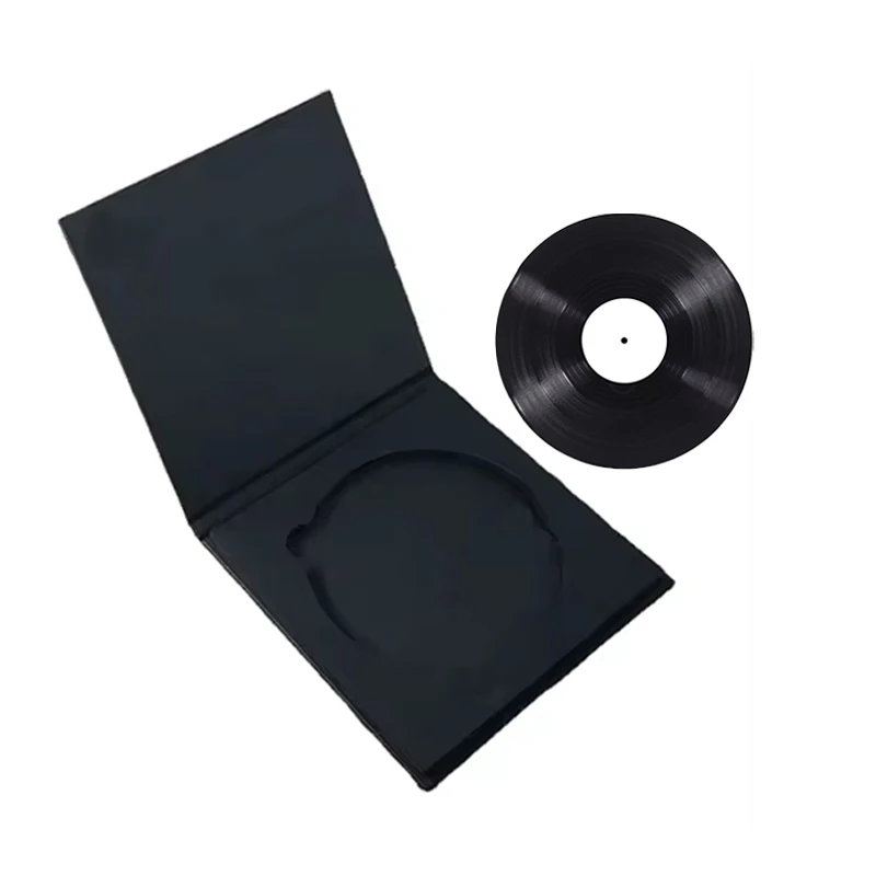 Luxury custom logo vinyl record magnetic cardboard box compact disc cd dvd gift vinyl record packaging box