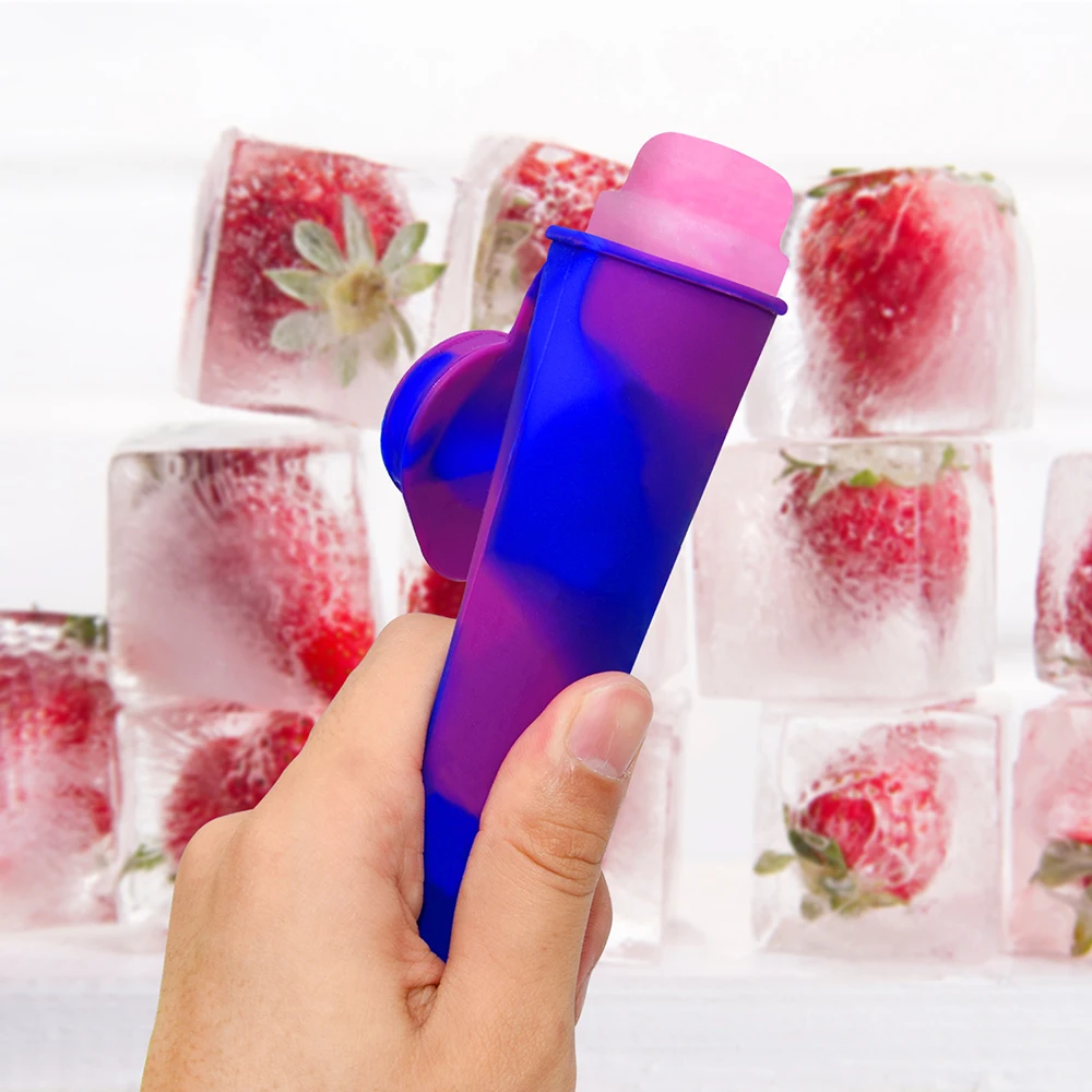 BHD набор из 6 высококачественных разноцветных многоразовых силиконовых формочек для мороженого без БФА