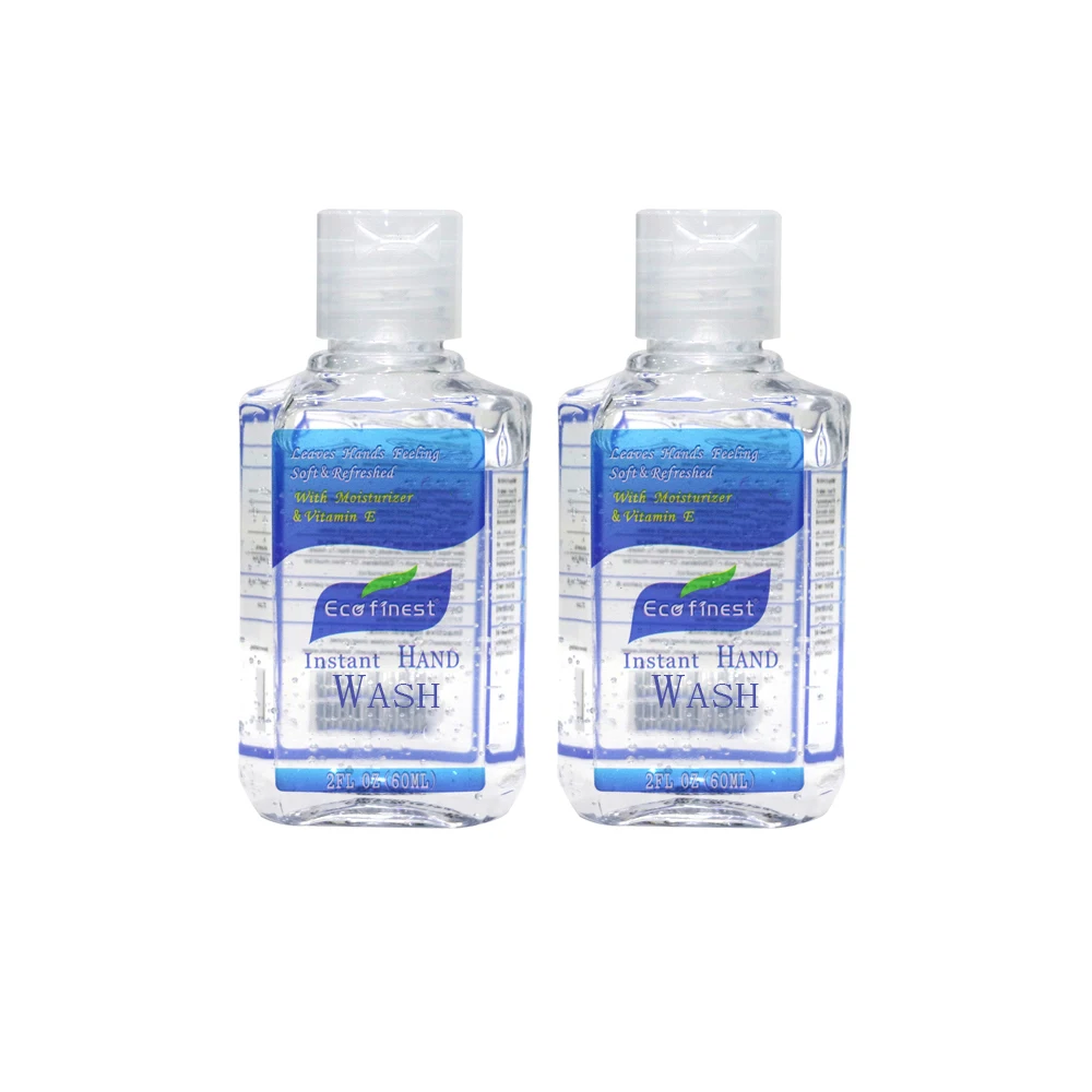 
eco finest Hand wash, 2 oz Travel Size No Rinse Instant Clean with No Water Needed Individual Travel Size 