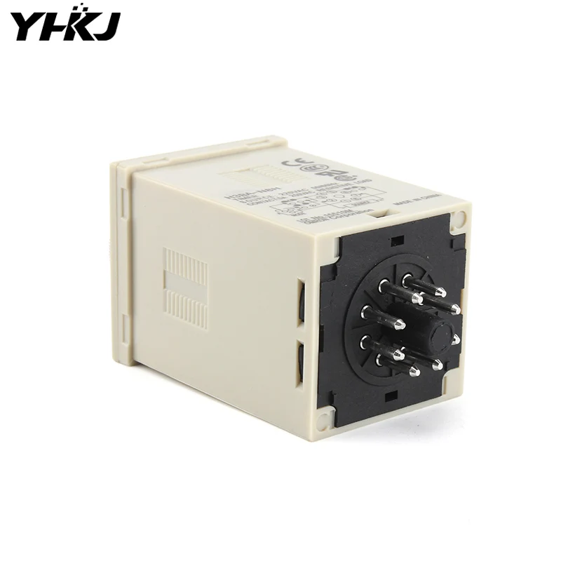 Pointer type time relay, delay relay H3BA-N8H with base 1.2S-300H, 8 pins installed