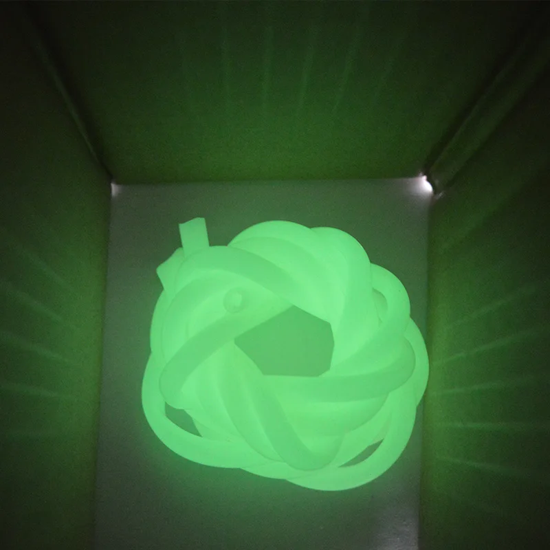 customized color silicone rubber tube transparent silicone tube glow in dark silicone tube