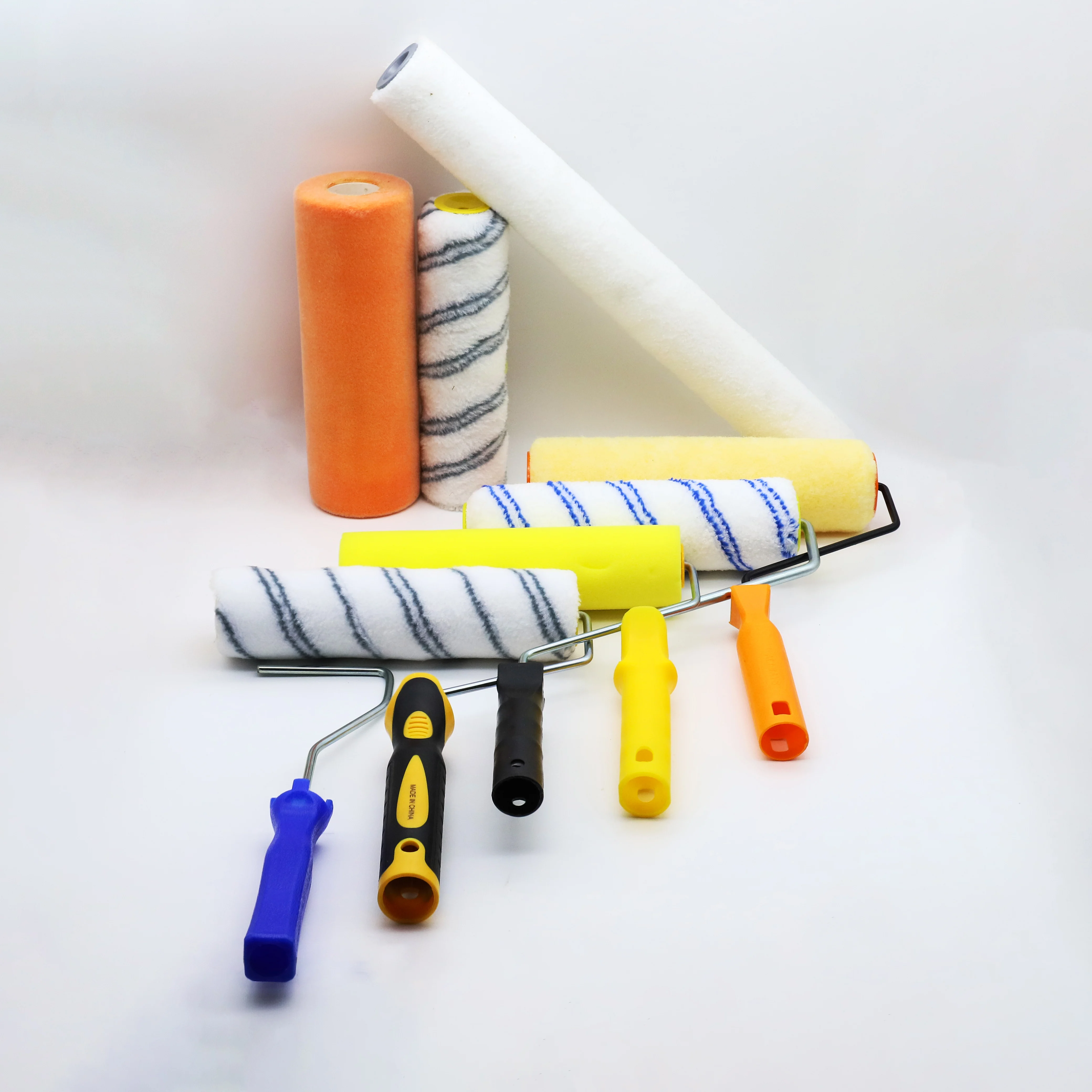 4 Inch DIY Microfiber Paint Rollers Disposable Tray Liner Frame Customizable Mini Rollers Painting Walls Cleaning OEM
