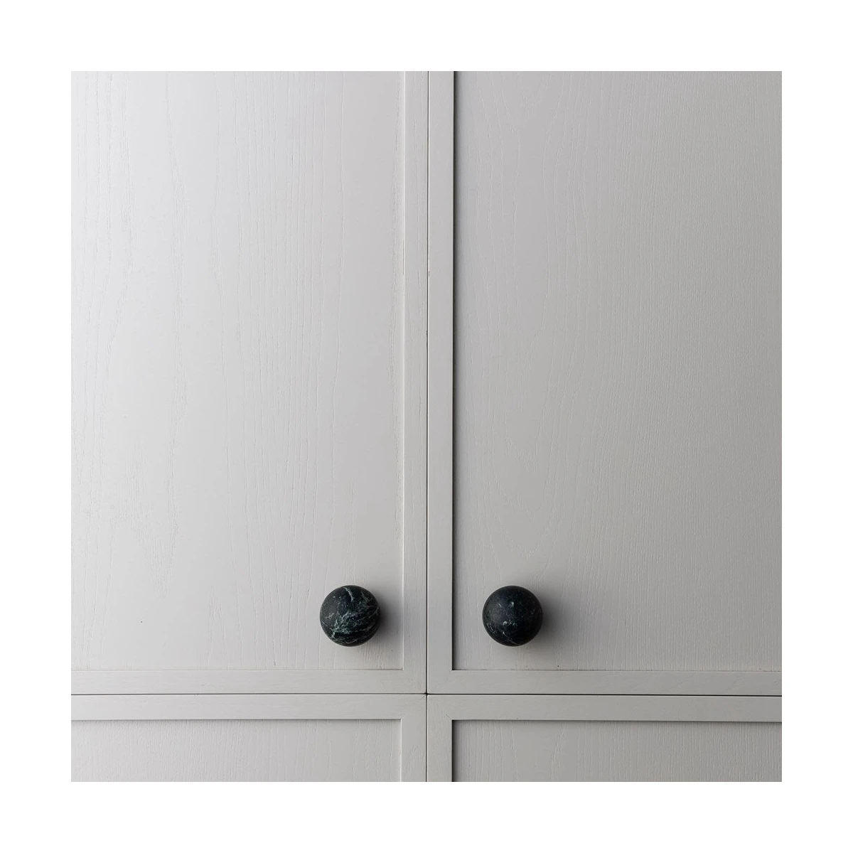 SHIHUI Luxury Marble Cabinet Knob Round Green Natural Stone Bathroom Kitchen Dresser Wardrobe Door Drawer Multifunctional Handle