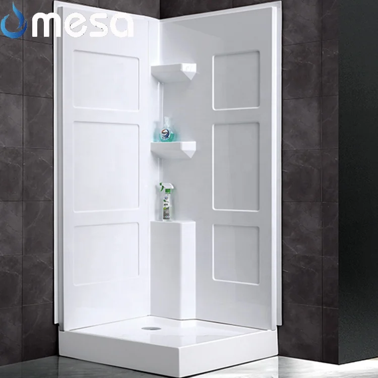 New bathroom acrylic panels shower cabins surround with tempered sliding doors