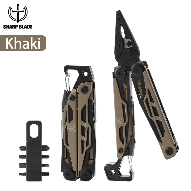 Multipurpose pliers high end folding pocketknife pliers hand tool 13 in 1 mini multi-function stainless steel plier