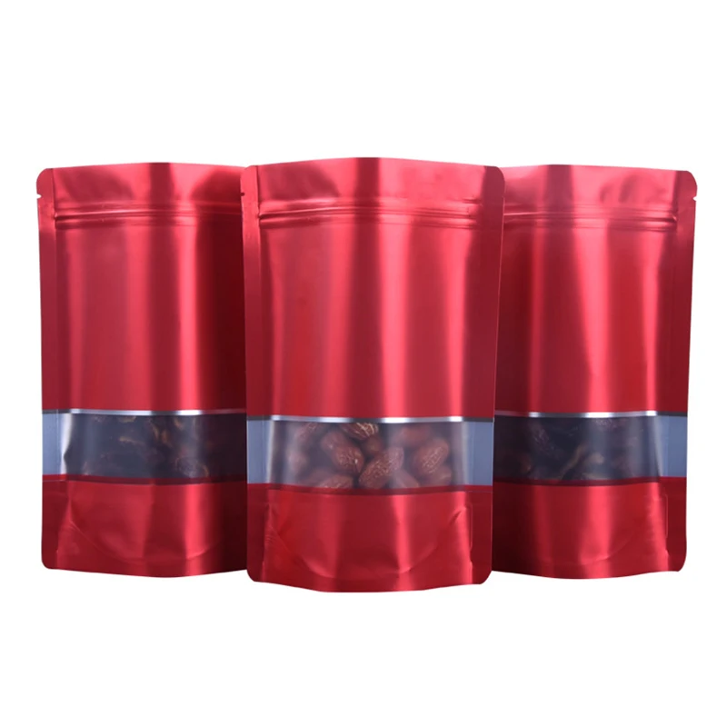 Aluminum Foil Clear Smell Proof Bags Zip Lock Reseal Package Bag