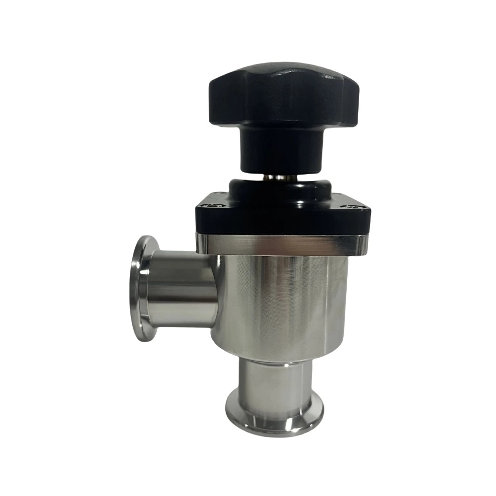 high performance for gas conduction manual drive vacuum block straight valve vacuum air valve