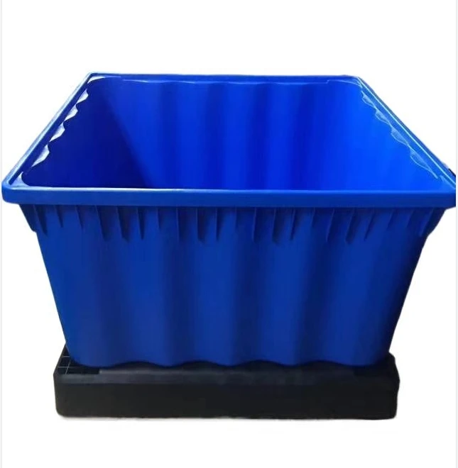 1165*1165*780mmchina HDPE Large plastic pallet box pallet crate fruit Bulk Folding Crate