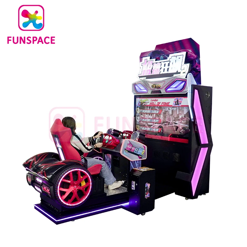 Funspace Wholesale Driving Car Simulator Game Arcade Racing Car Game Machine For Sale