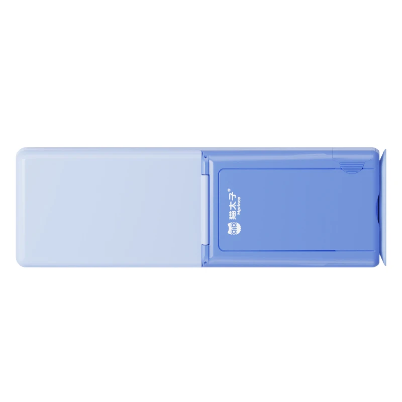 Пенал для детей Ushare, портативный Школьный набор, Жесткий Чехол для карандашей с 5 кнопками, магнитный бокс для цветных ручек