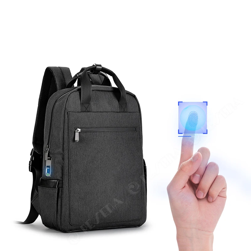 RESENA RB2941Smart Full Antomatic Fingerprint unlock Waterproof Nylon OEM ODM Laptop Business Styple Backpack