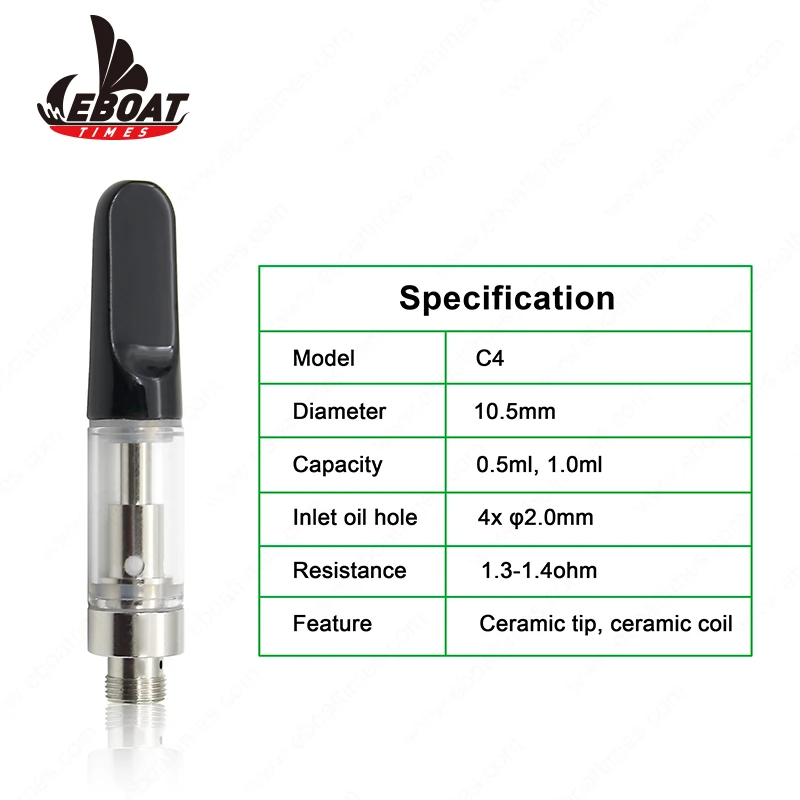 1.0ml cbd tank ceramic cart OEM glass vape cartridge