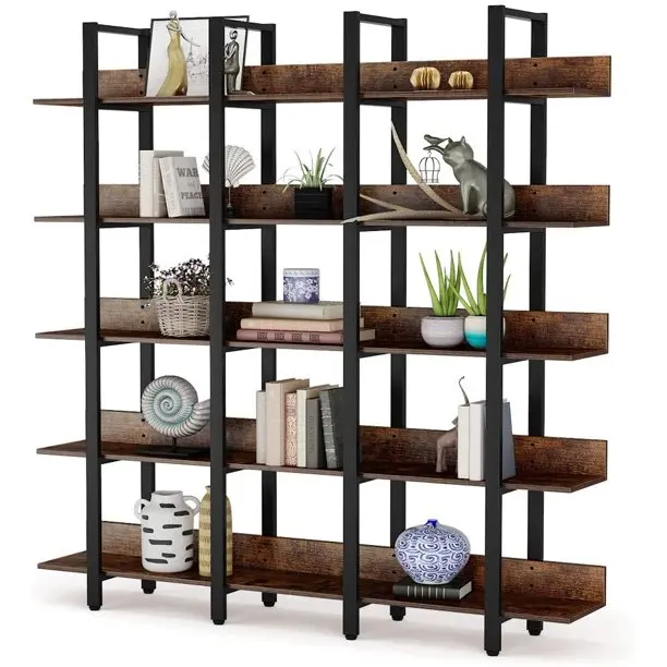 Металлическая и деревянная книжная полка, настенное крепление, полка для книг для дома и офиса