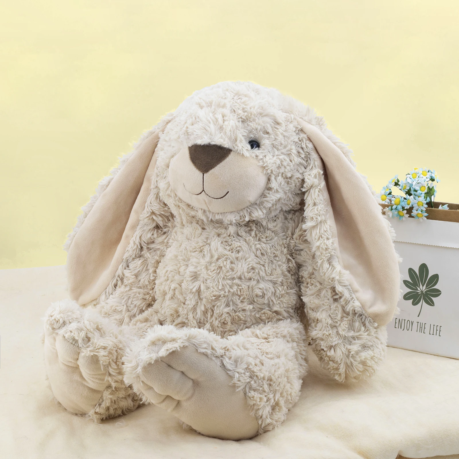 Handmade Cute Designed Plush Bunny Rabbit Toy with Long Ears