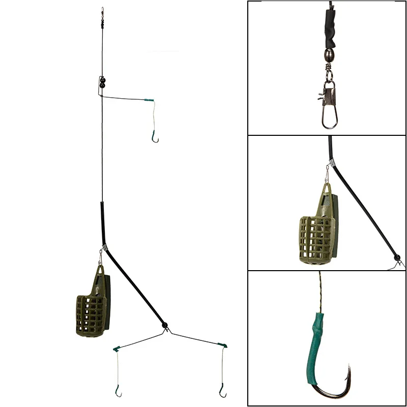 High Quality Fishing Bait Feeder 50g 70g 80g High Carbon Steel Fishing Bait Cage Fishing Accessories Wholesale