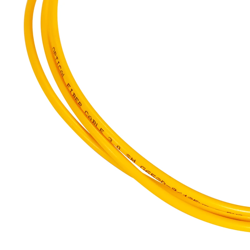(Angle boot 90 degree   LC/APC to LC/UPC Fibre Patch Cords OD3.0mm Simplex SM G.652D  (LSZH) yellow,3M