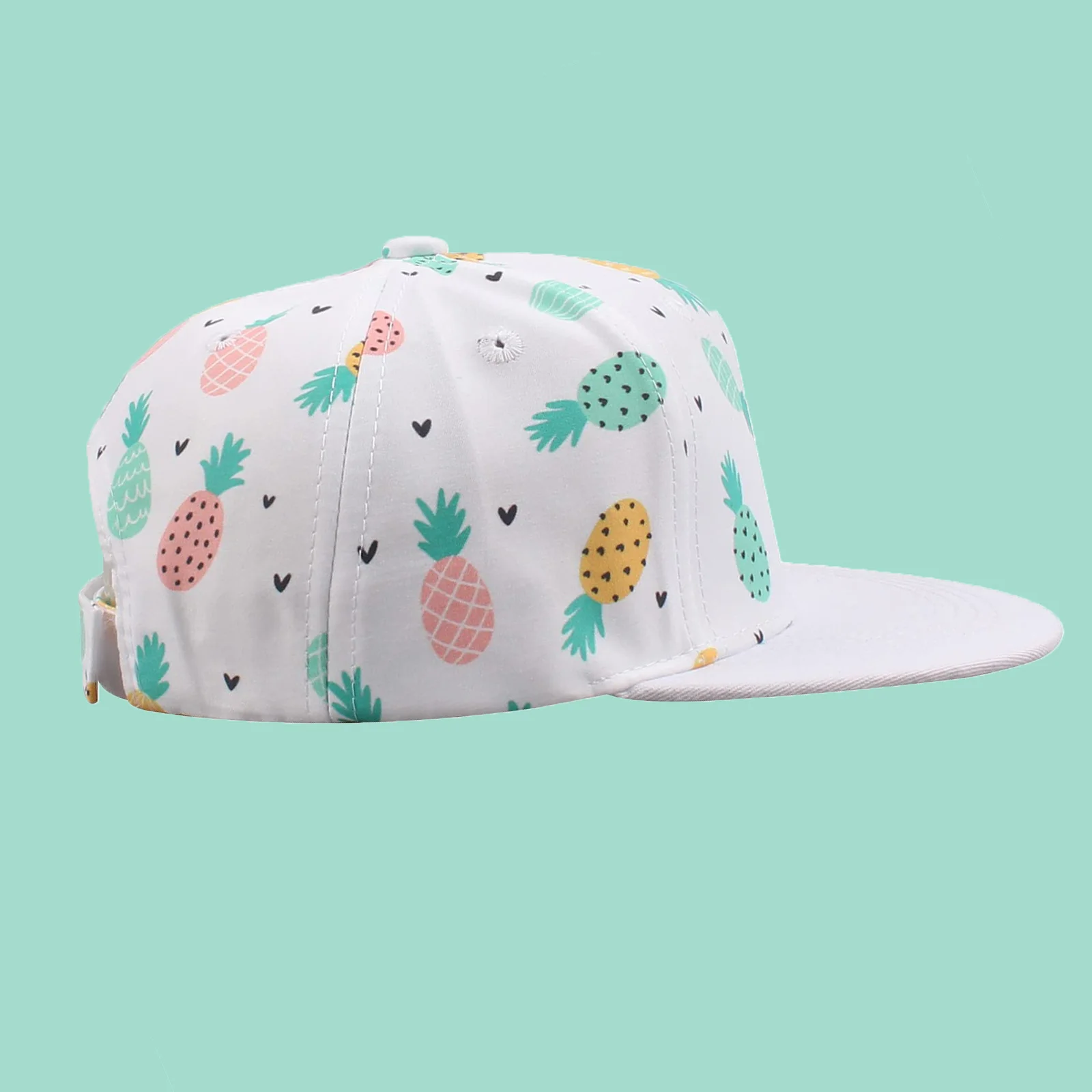 Wholesale Infant Toddler Kids Baby 5 Panel Snapback Hats Gorras 100% Nylon Cap Custom Embroidery Snapback Rope Hat