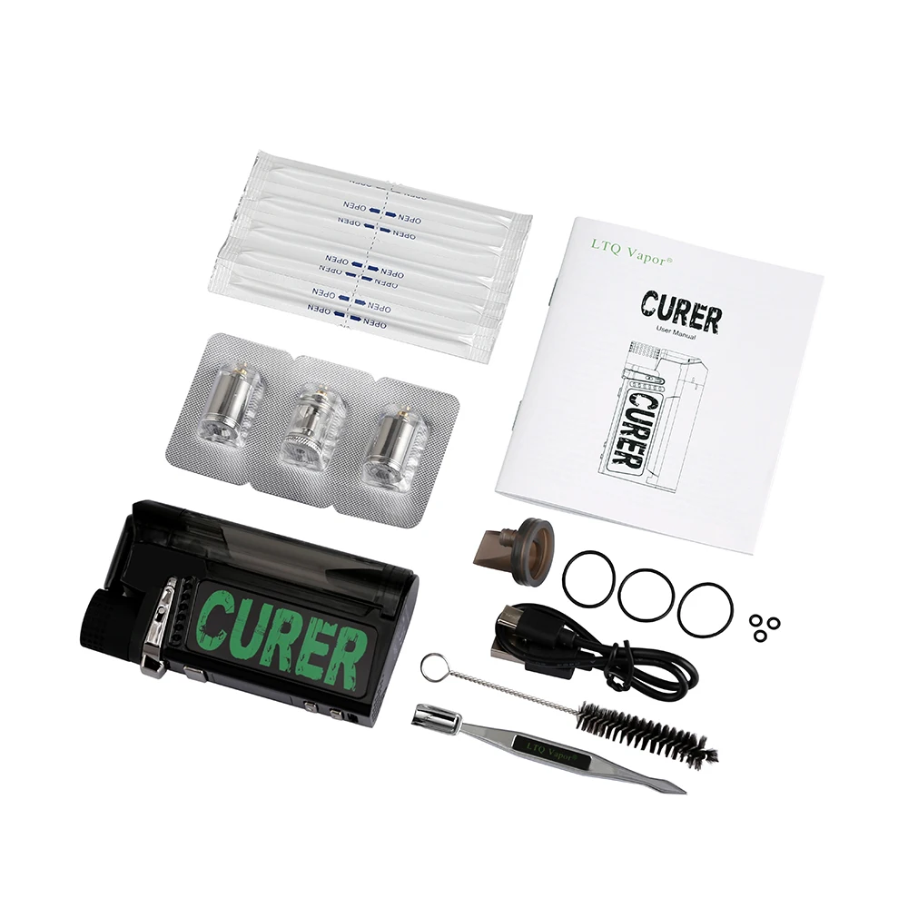 Новый 3 в 1 портативный испаритель сухой травы/воска/масла LTQ Curer vape