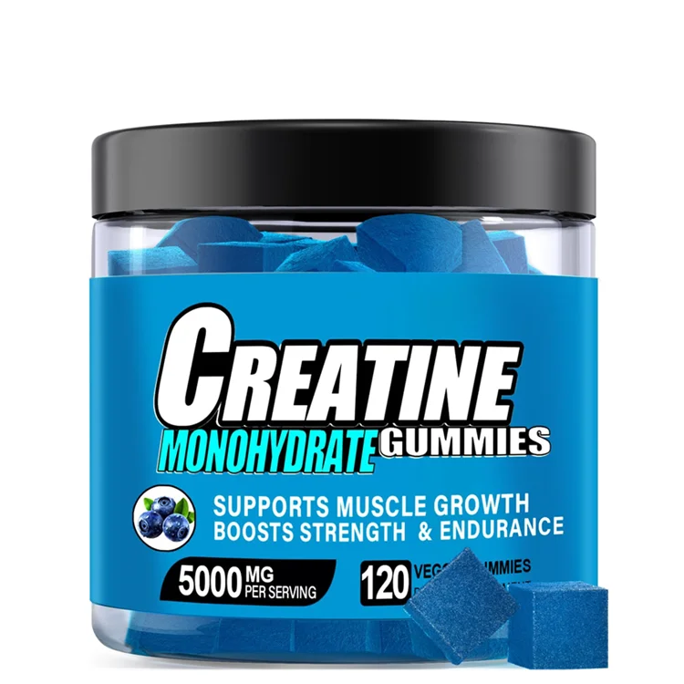 Wholesale OEM Creatine Gummies Energy Supplements Muscle Building Creatine Monohydrate Gummies with L-Taurine Alpha GPC