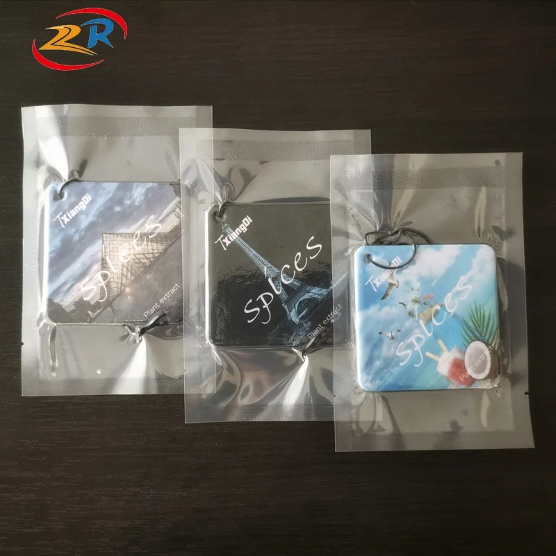 Promotional Vacuum packaging  Car Paper Perfume Hanging Custom Car Air Freshner/freshener