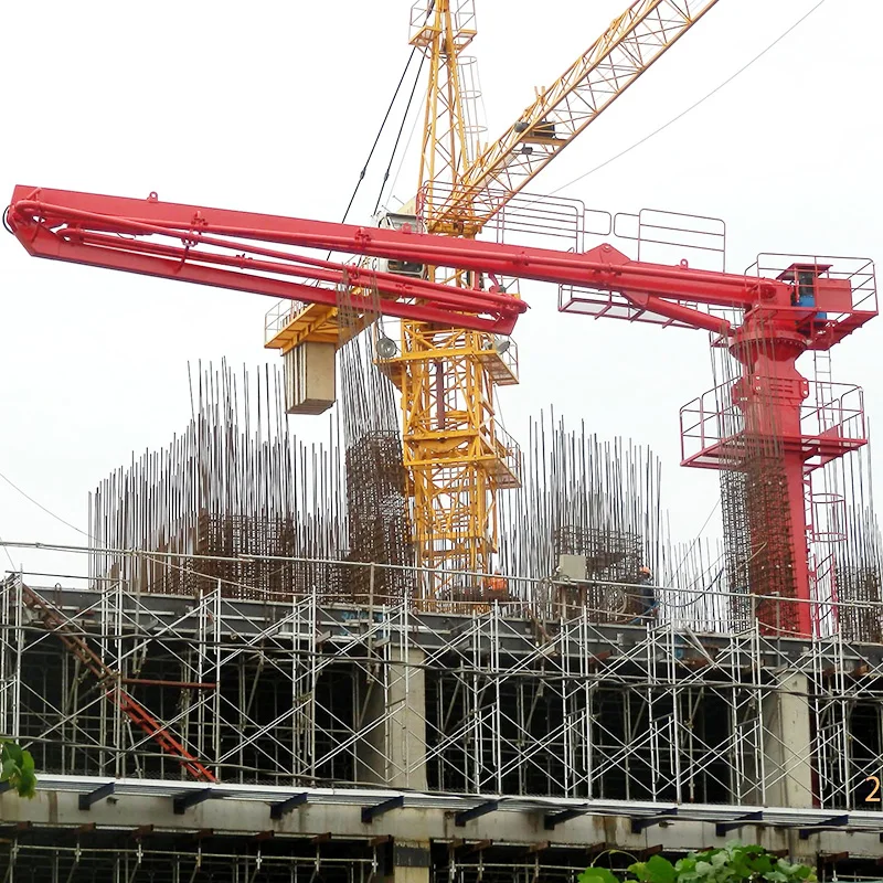 Mobile concrete placing boom Concrete carbon steel 18m placing boom for delivering concrete