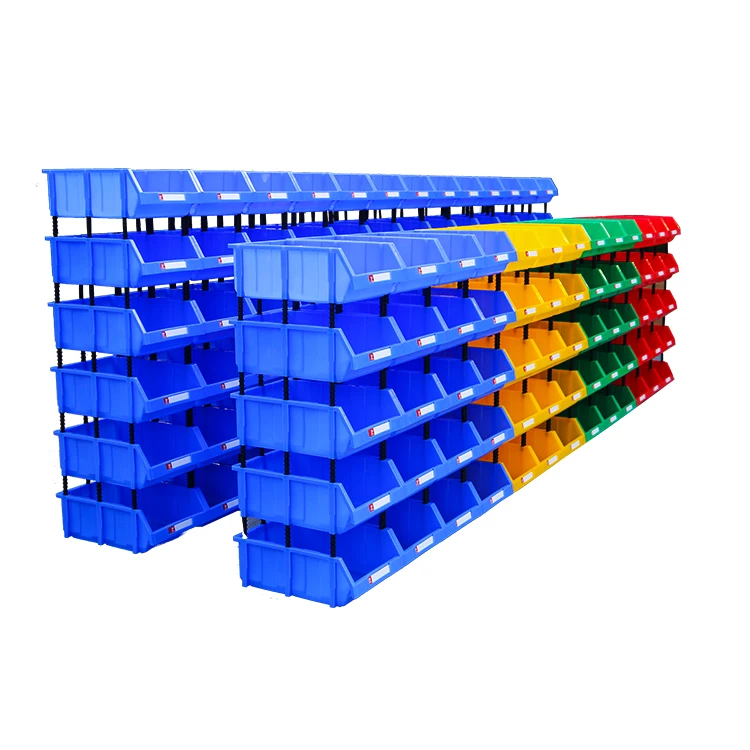 X1 Stackable Parts Storage Boxes & Bins Storage Bin Boxe Warehouse Picking Plastic Carton Industrial Multifunction Europe Square