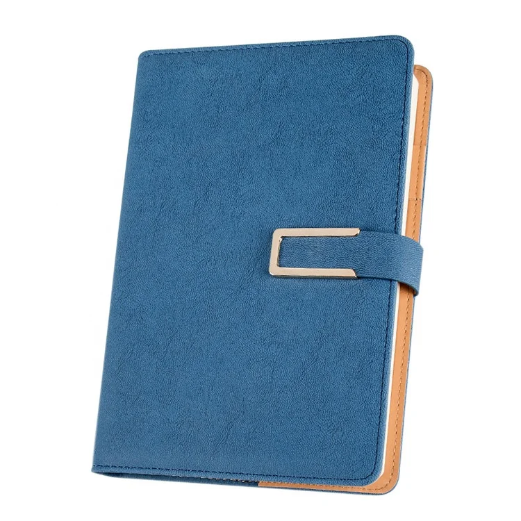 manufacturer custom logo print leather hard cover lined planner writing cheap office executive magnet notebook and journals