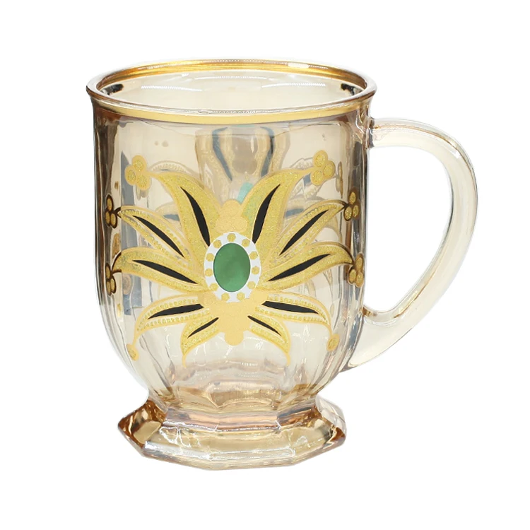 520ml Big glass beer mugs beer glass cup with handle/factory direct sell hot sell wine glasses