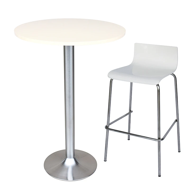 Оптовая продажа обеденные столы барная стойка стол металлический Серебряный KD современный стол для кухни коммерческая мебель из нержавеющей стали