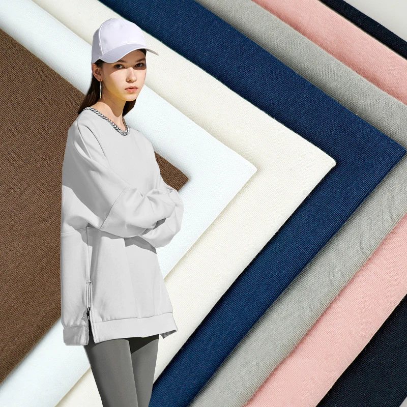 High Quality Breathable Jersey Solid Color Hemp Organic Cotton Fabric For Garments Sweater Hemp Fabric