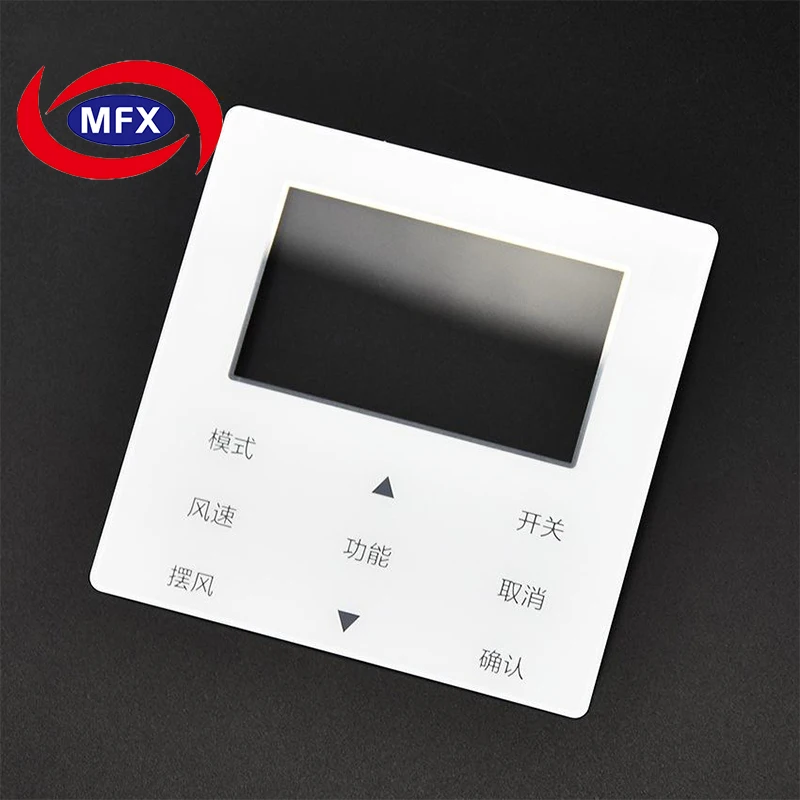 oem ultra thin small tempered corning gorilla glass window panels flat touch silk screen glass lens