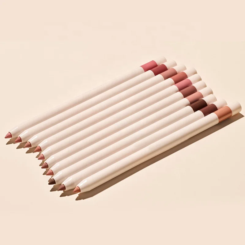 High Quality Creamy Lips Lip Liners Pink Colour Pencil Retractable Custom Logo Wholesale Vegan Waterproof Private Label Lipliner
