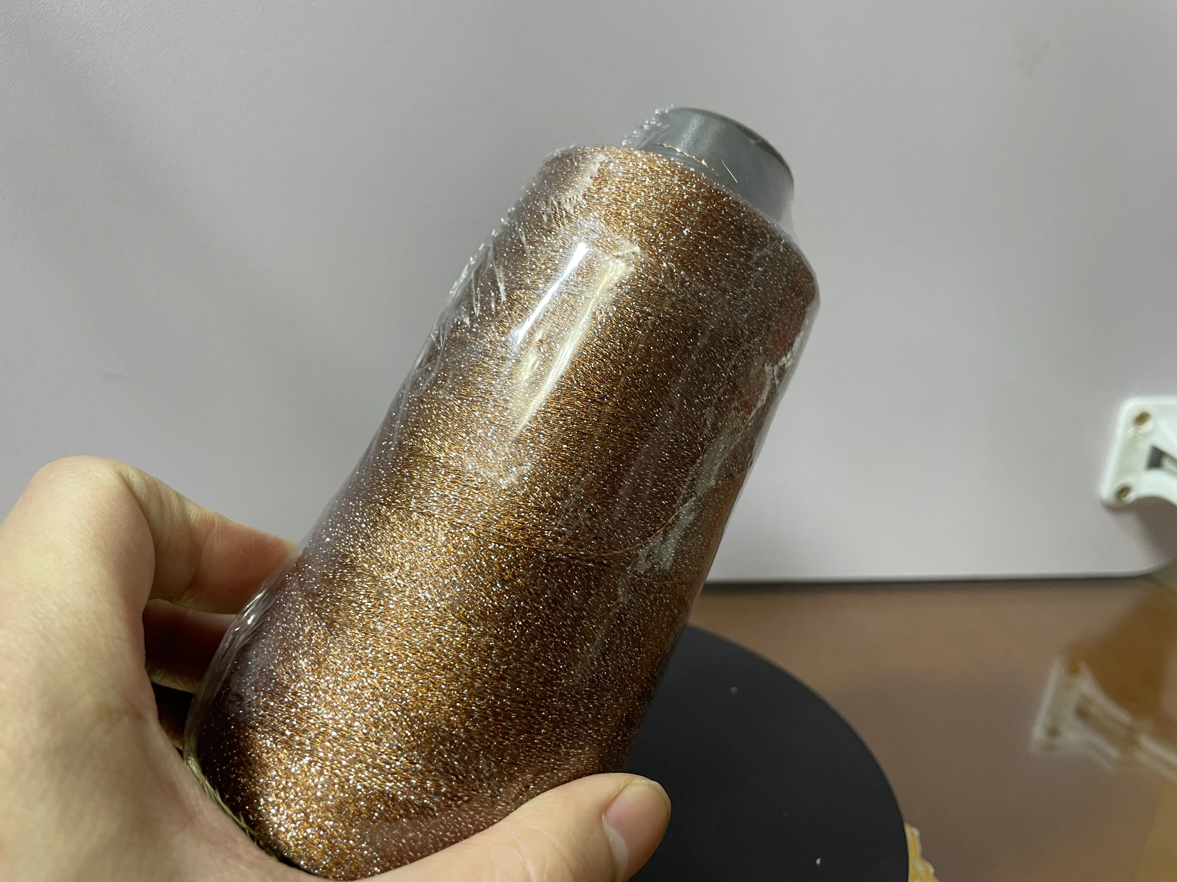 Wholesale recycle polyester yarn with grs certificate DTY FDY polyester yarn for woven label
