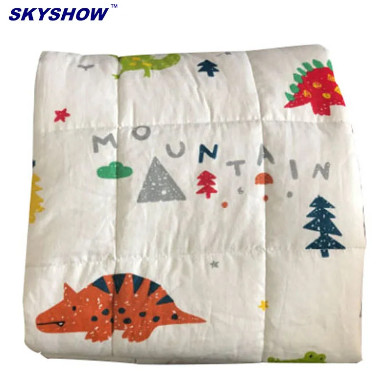 
Health Care Children Weighted Baby Blanket 5Lbs Printed Weighted Blanket For Kids 