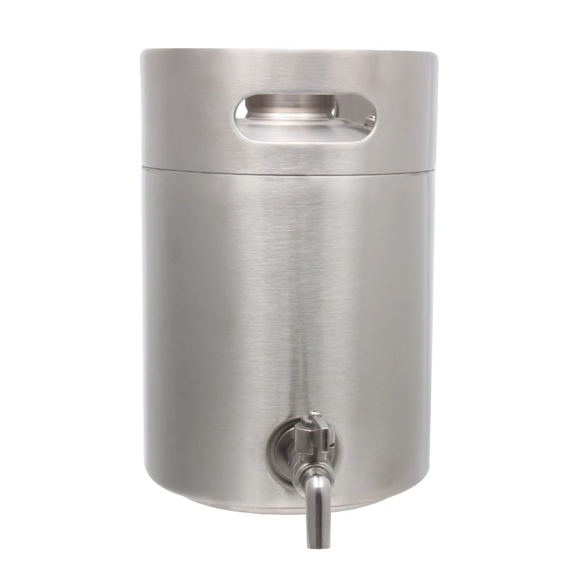 food grade stainless steel wine barrel spirit keg with white wine tap wide mouth  5L / 8L / 35L / 50L wine keg barrel